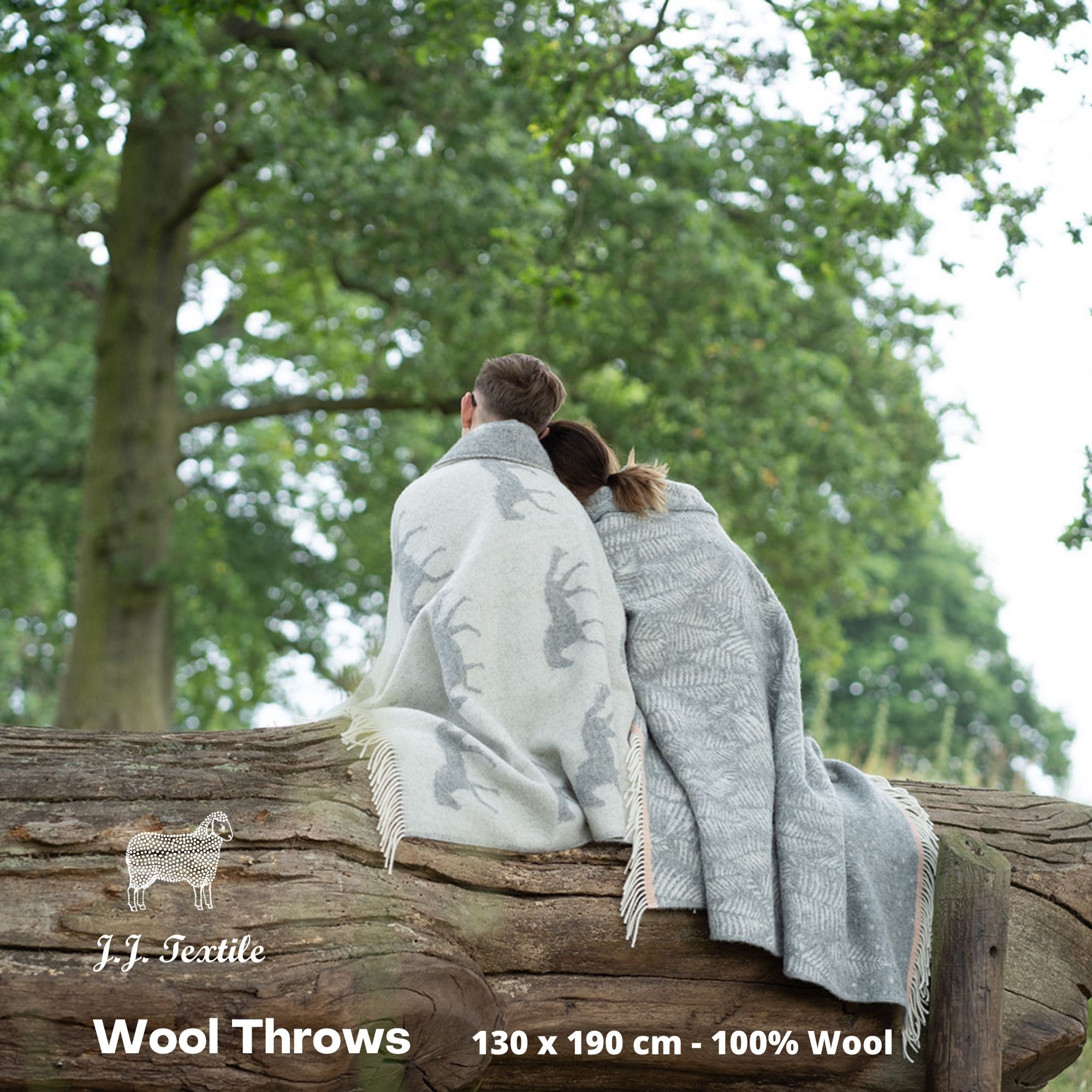 Wool Throws with Fringe